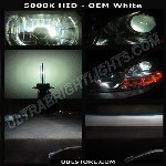 5000K White 9004 HB1 Bi-Xenon HID Light Bulbs